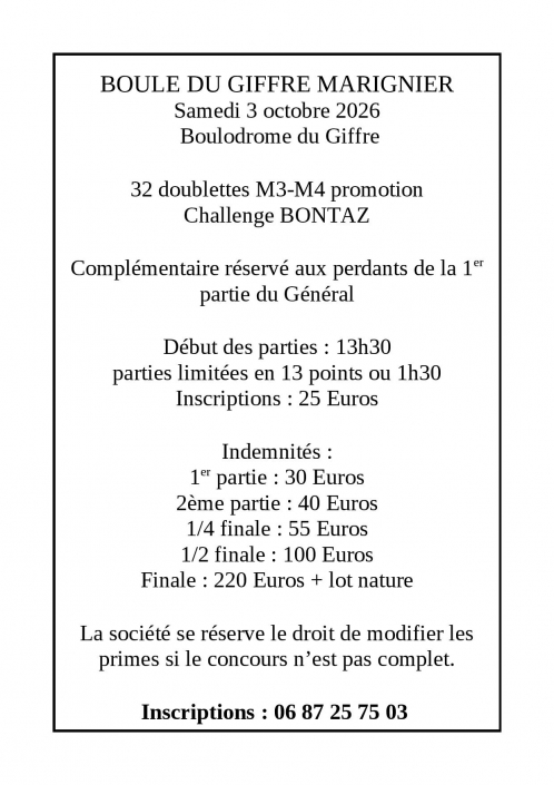 03/10/2026 – LE GIFFRE