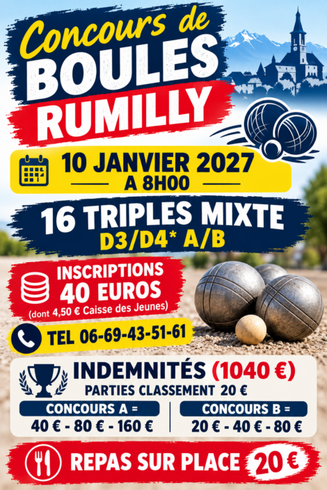 RUMILLY – 10 JANVIER 2027