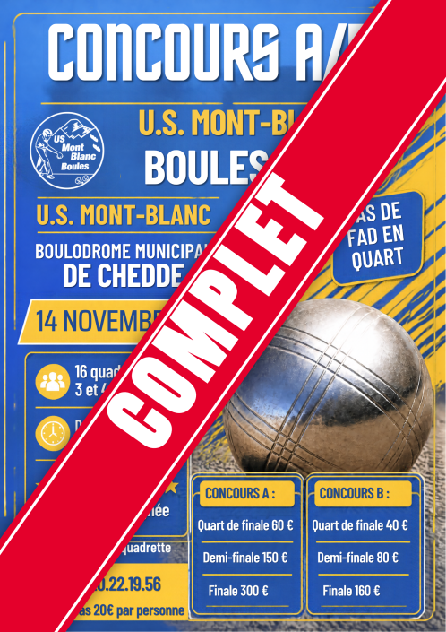 CHEDDE – 14 NOVEMBRE 2026 – COMPLET CHEDDE – 14 NOVEMBRE 2026 – COMPLET
